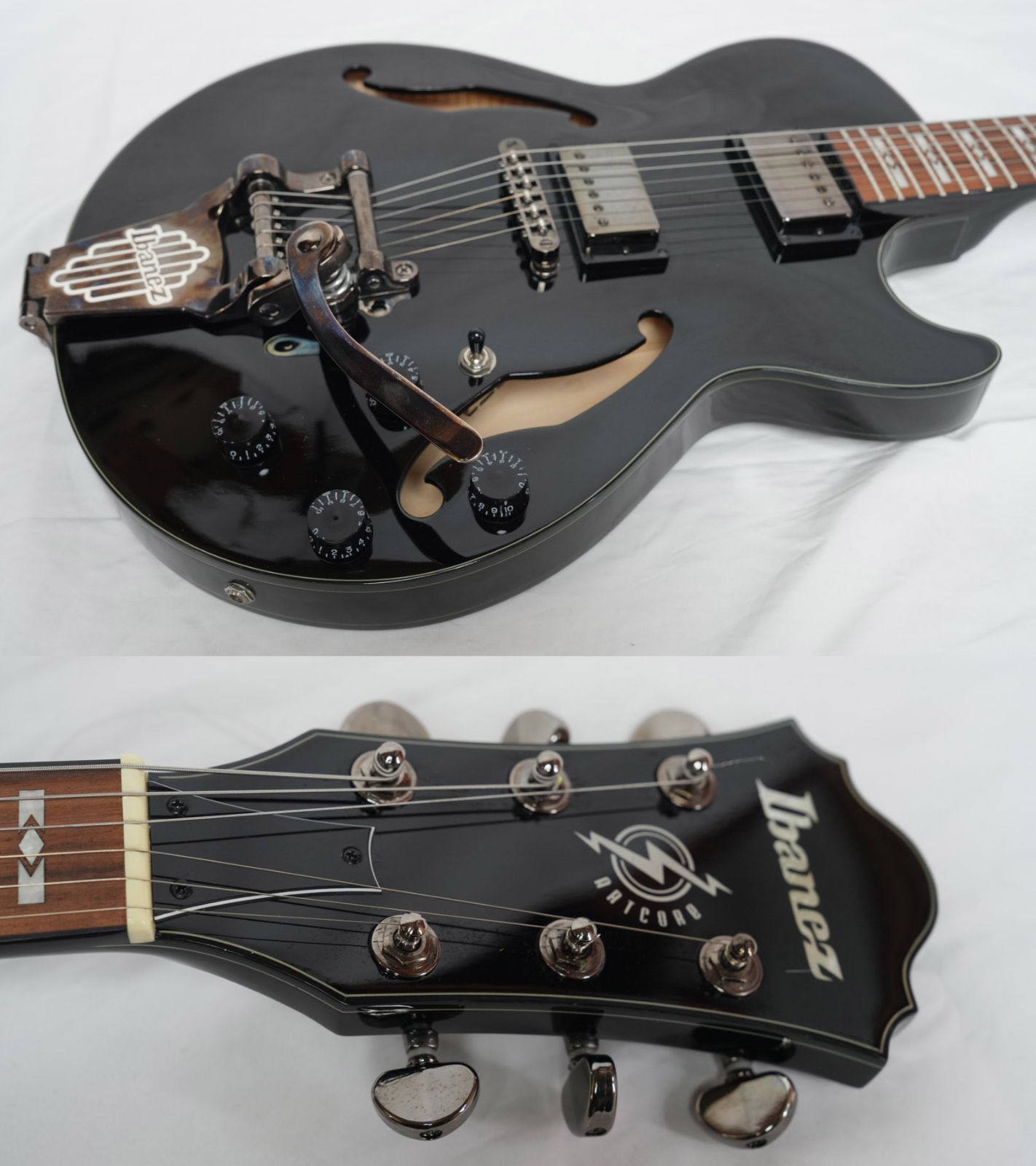 ☆Ibanez ARTCORE AN73T-1-BK セミアコ Bigsbyタイプアーム搭載 美品