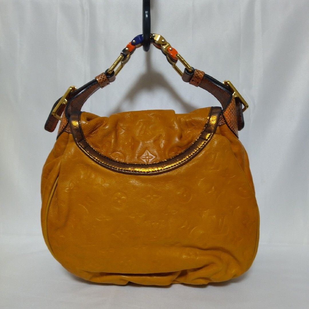 美品 ルイヴィトン カラハリPM モノグラムエンボス パイソン M97000  