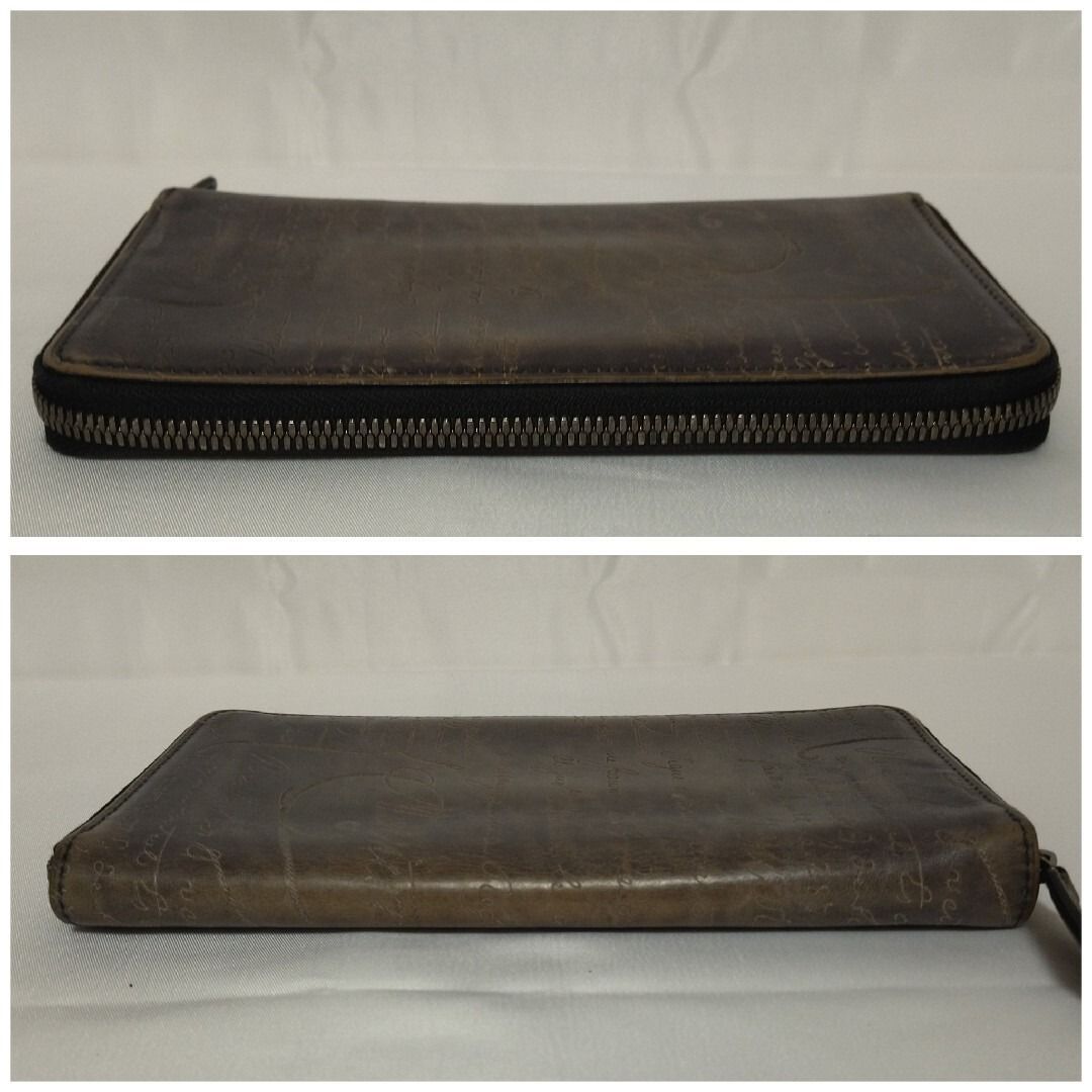 ✨美品✨　ベルルッティ　長財布　カリグラフィー　グレー Berluti（ベルルッティ） 美品 イタウバ ネオ カリグラフィ スクリット