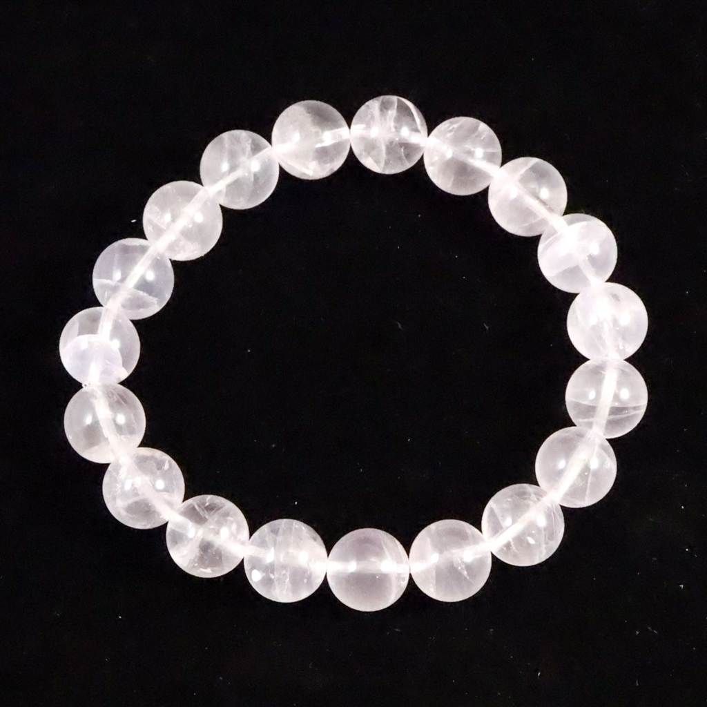 コロンビア産 ピンクレムリアンシード 10mm玉ブレスレット 28.9g