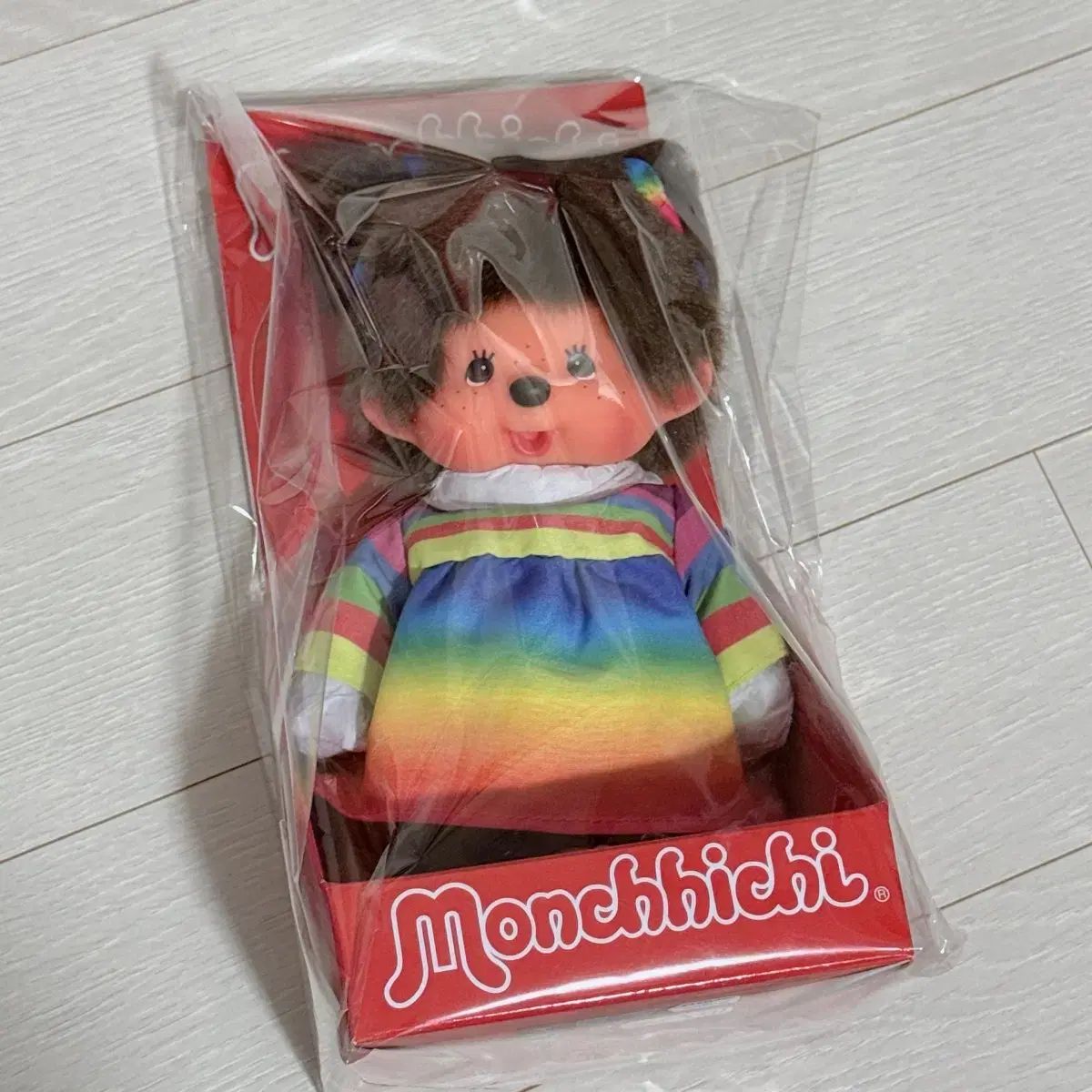 モンチッチ 限定 ぬいぐるみ レインボー ONE PIECE 色 カラー 羊 양 갈래 チマチョゴリ
