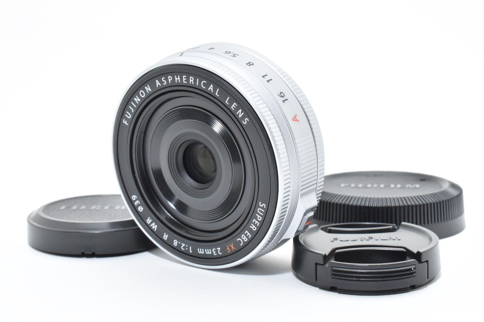 ☆極上美品☆富士フイルム FUJIFILM XF 23mm F2.8 R WR シルバー