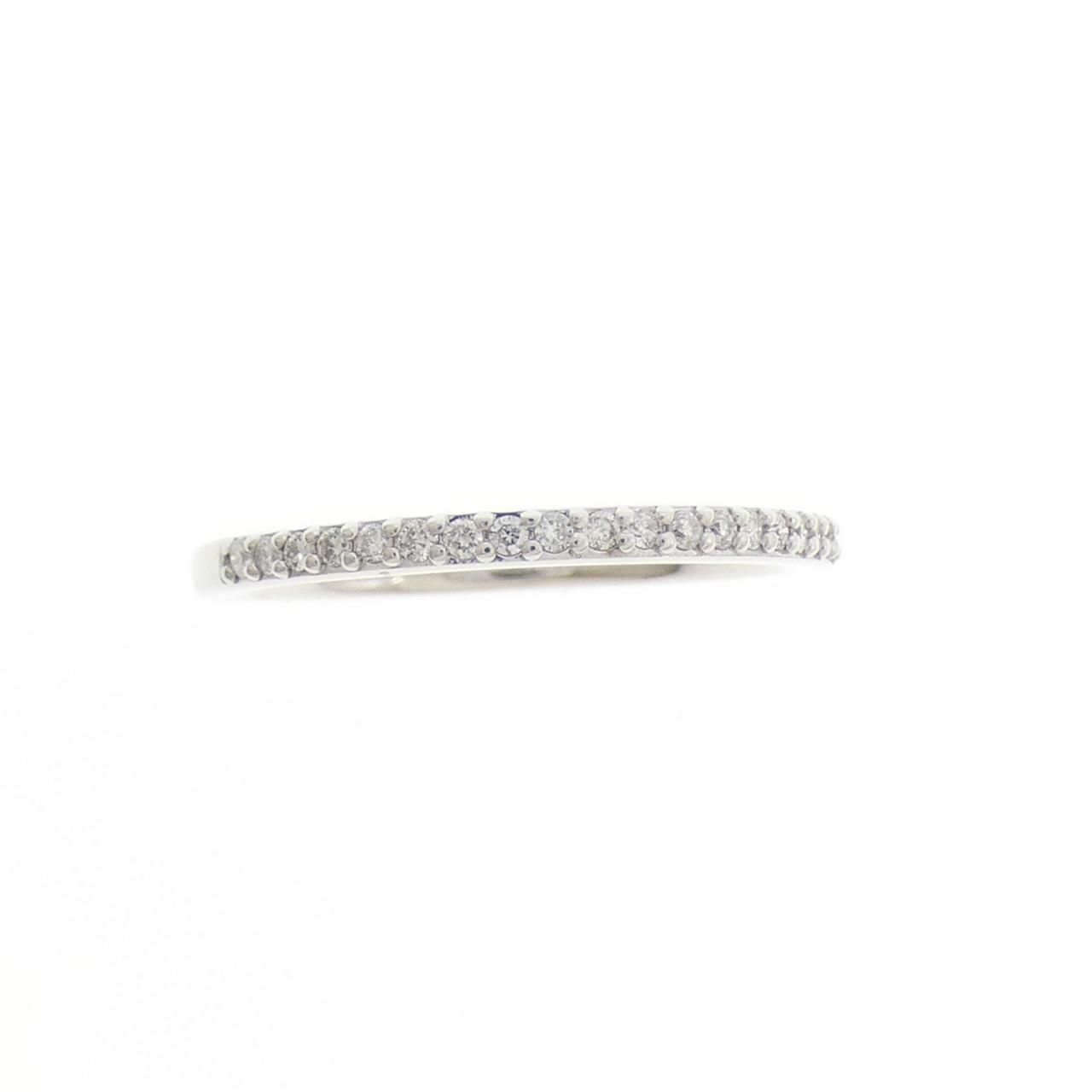 K10WG ハーフエタニティ ダイヤモンド リング 0.05CT 【公式通販】