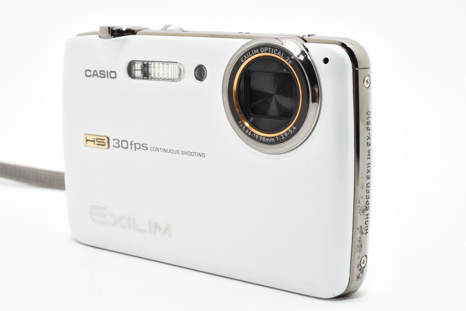 ☆良品☆カシオ CASIO EXILIM EX-FS10S ホワイト☆ LL64#3896 - メルカリ