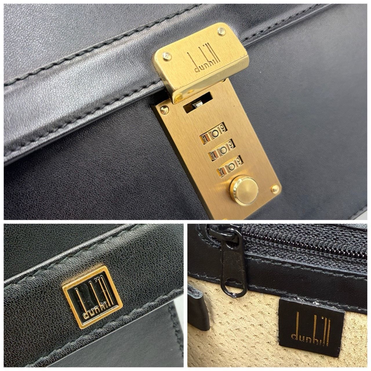 ⭐️新品タグ⭐ダンヒルブラウンクラッチバッグ&セカンドバッグ ダイヤル式ロック付き 57546.jpg