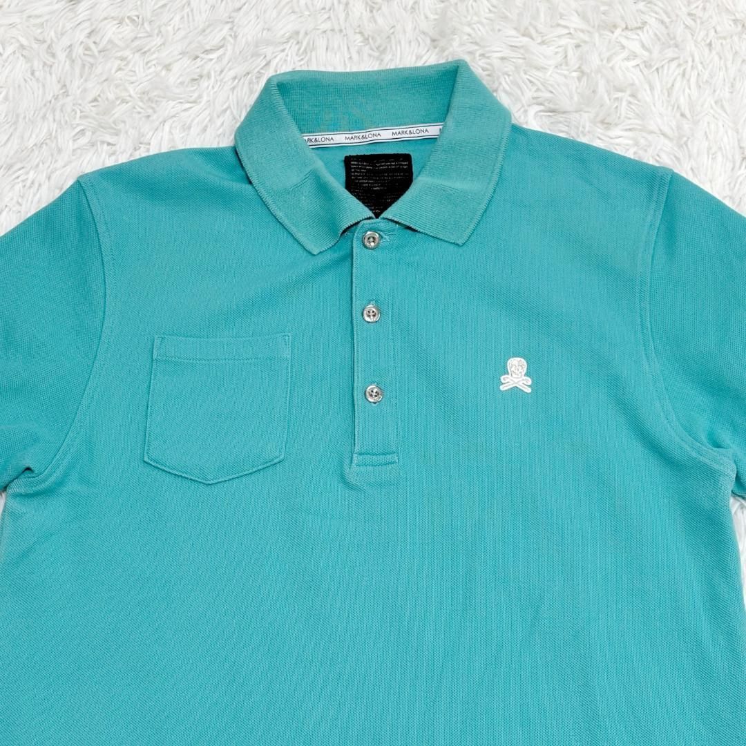 マークアンドロナ　グリーン ポロシャツ　Mサイズ MARK&LONA マークアンドロナ ポロシャツ M グリーン - メルカリ