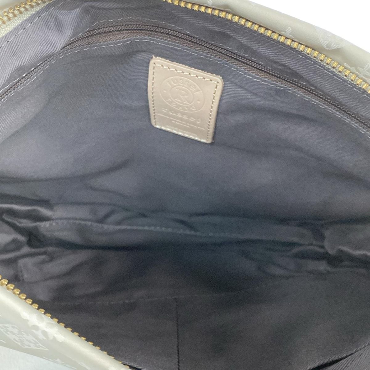 russet(ラシット) ショルダーバッグ美品 ライトグレー×グレーベージュ