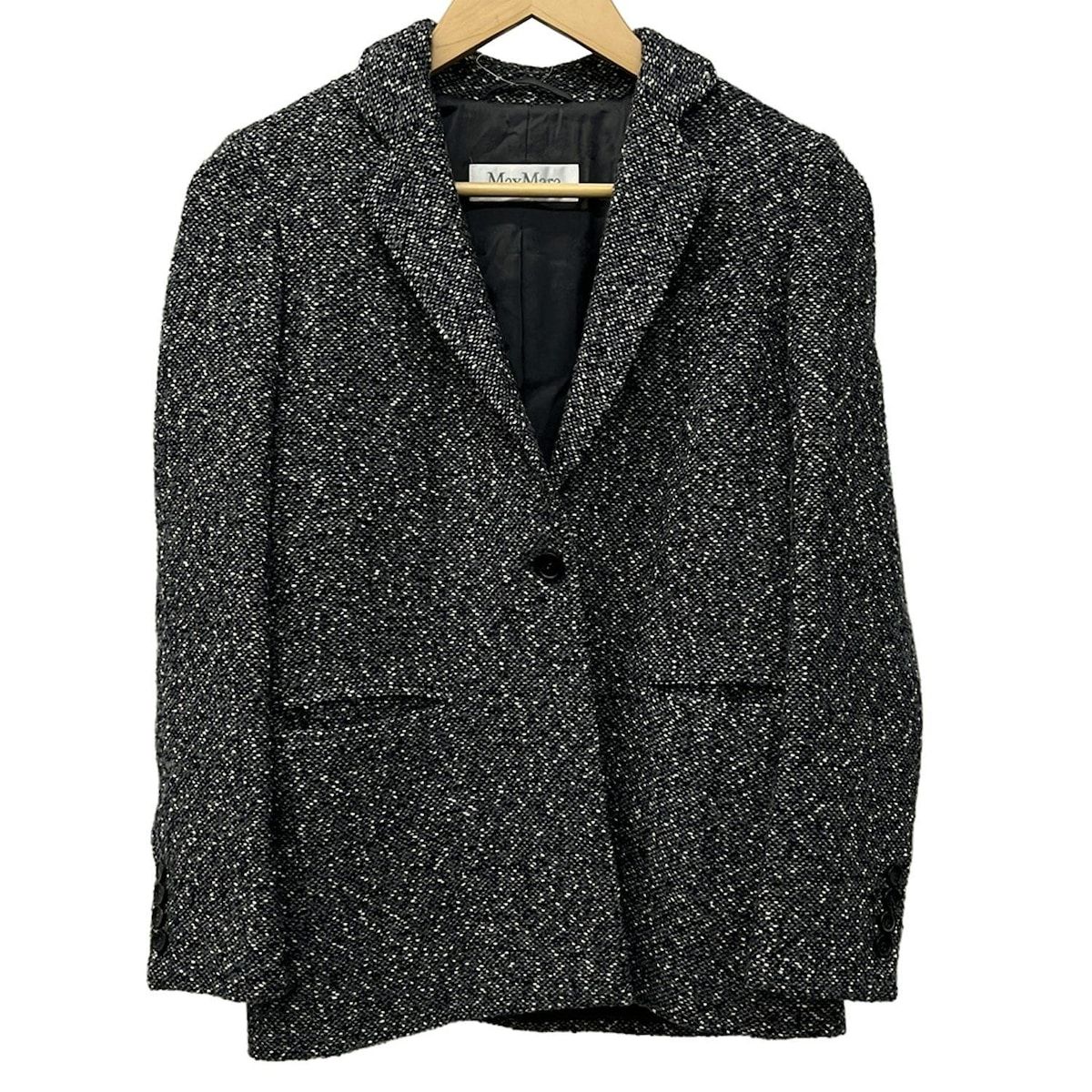 美品　Max Mara ジャケット　ブラック 美品】マックスマーラ MaxMara セットアップ スーツ ジャケット