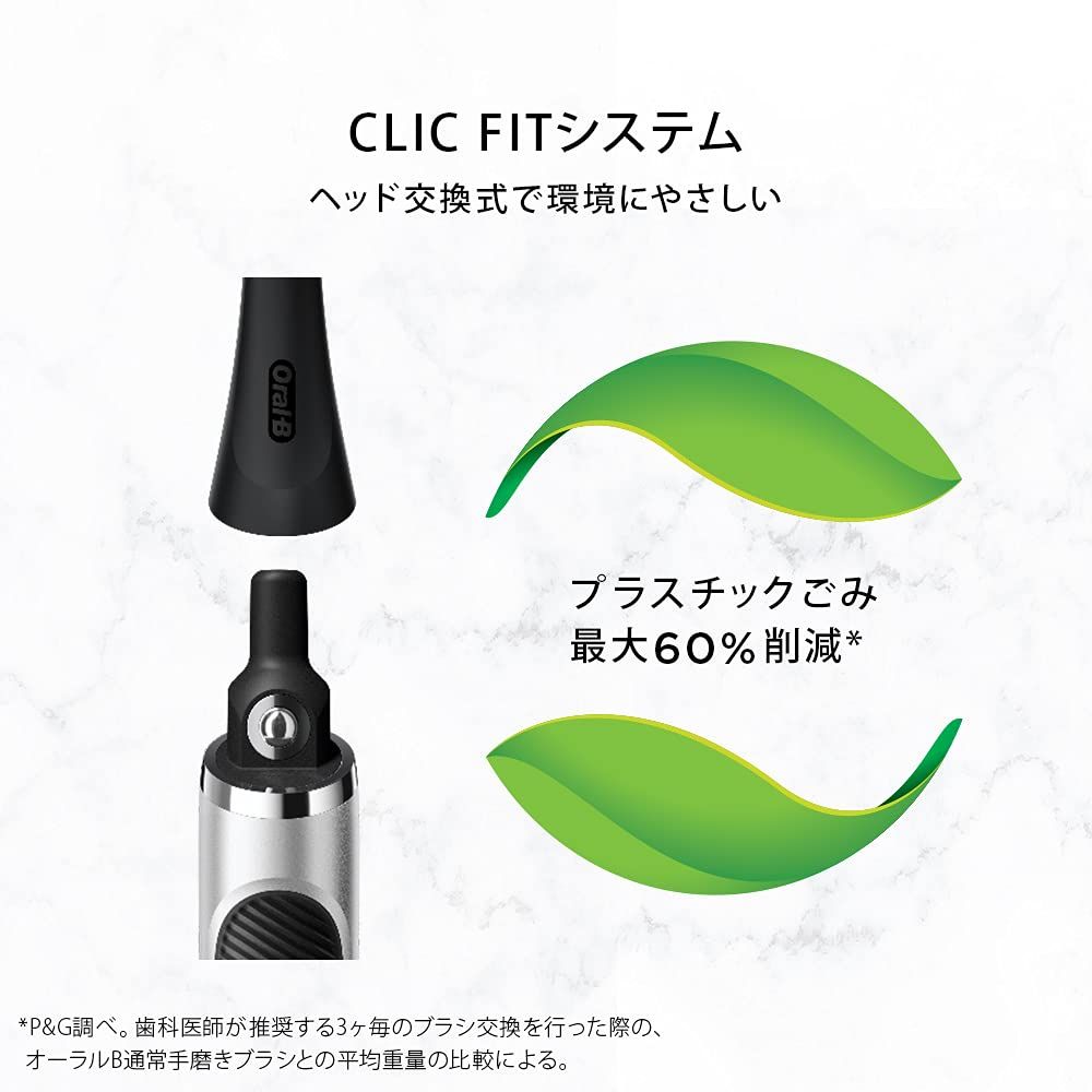 オーラルB ClicFIT クリックフィット クロムブラック 歯ブラシ 本体