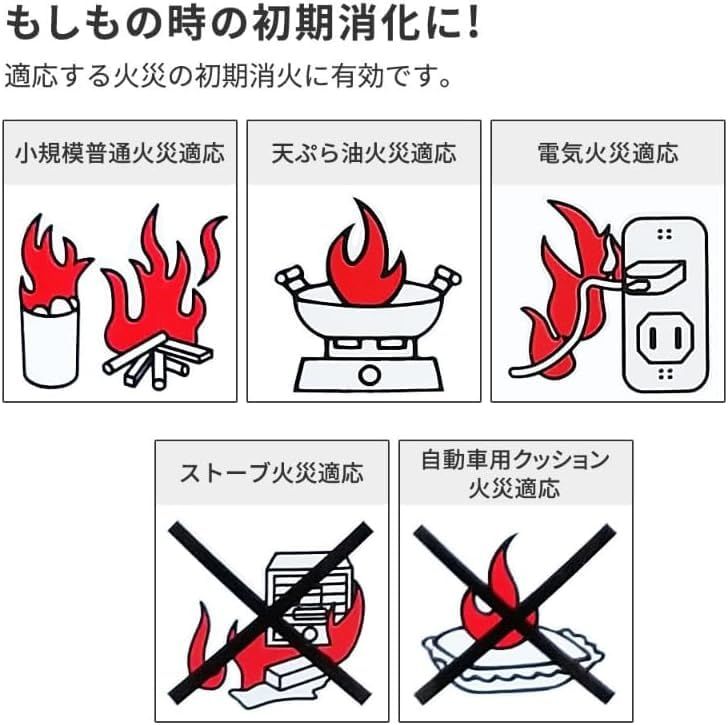 キッチン消火スプレー 油火災に特化 エアゾール式簡易消火具 防災 防犯 消火器 アウトドア キャンプ ×3本セット m