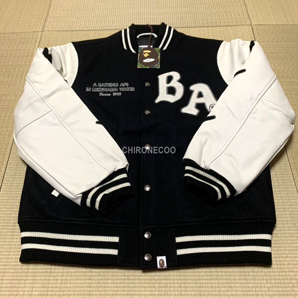 A BATHING APE BAPE RELAXED VARSITY JACKET バーシティジャケット