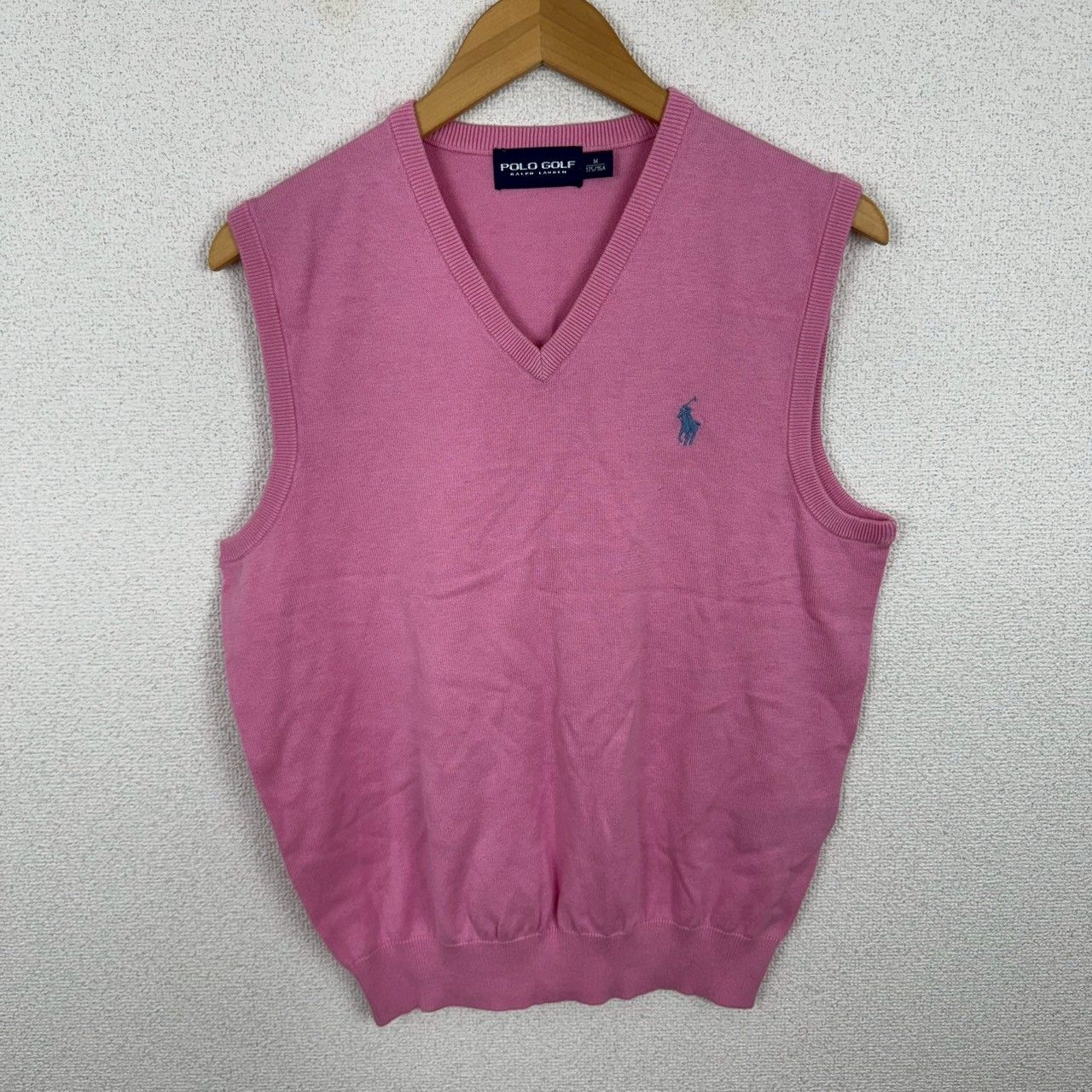 POLO GOLF ポロゴルフ ラルフローレン ニットベスト カシミヤ ピンク M 