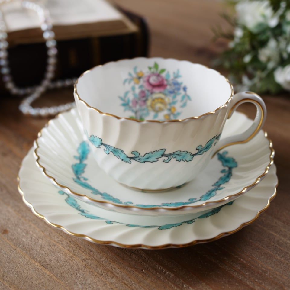 美品】英国ミントンminton アードモア トリオA カップ＆ソーサー F1