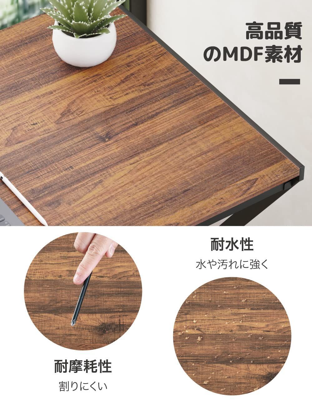 数量 デスク オフィスワークデスク リモートワークテーブル 幅100 cm×奥行50 cm オフィスワークテーブル ｚ型 机 在宅勤務 折りたたみ パソコンデスクワークデスク 組立簡単 §Ｃ∞Ｙ∞ＹＥＡＲ ＣＯＬＯＲ アジャスター付き シンプルデスク 作業台