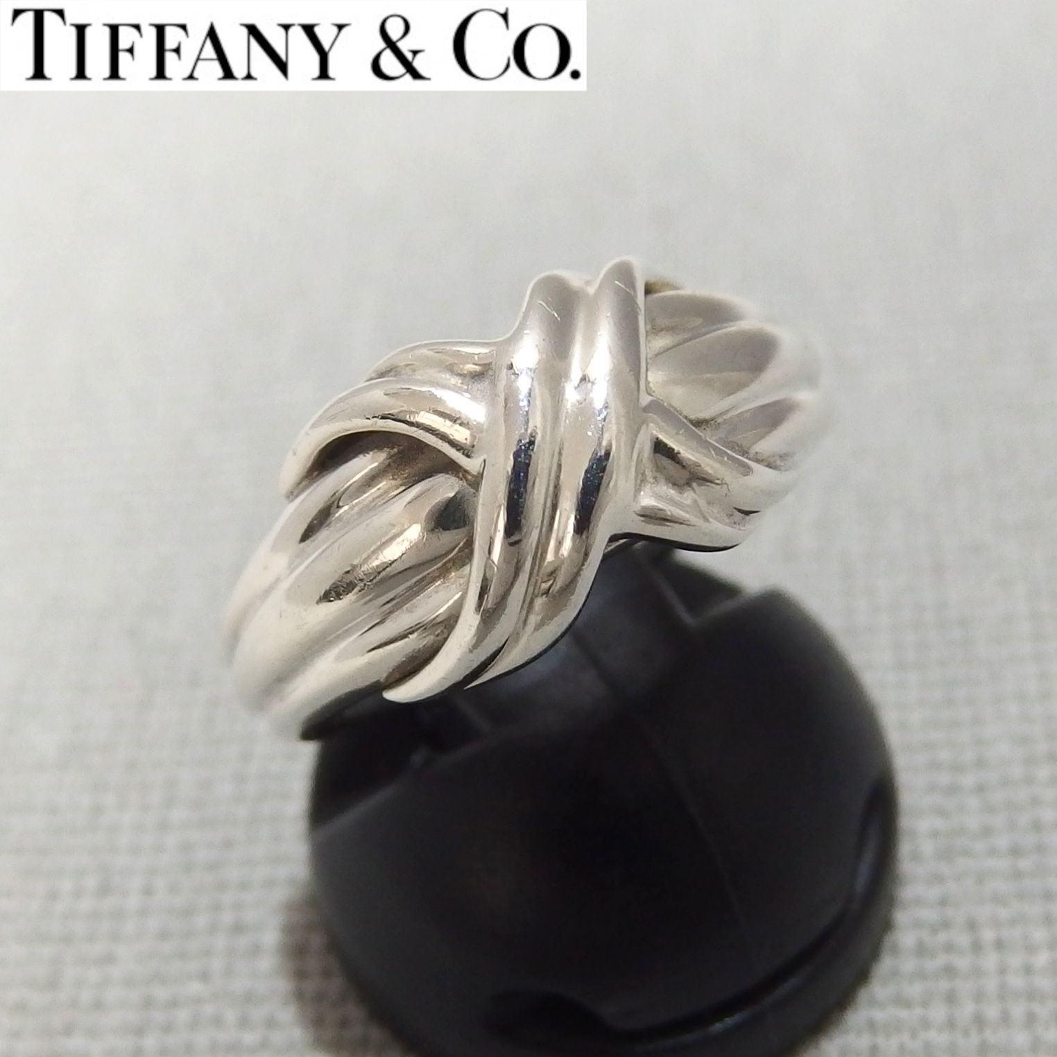 良品☆TIFFANY&Co シグネチャー リング SV925 シルバー 10号 約4.2g