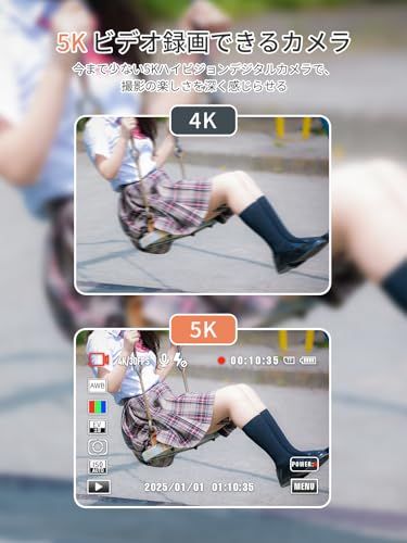  迅速に発送 AiMike スマホに送れる デジタルカメラ 5 K デジカメ WIFI転送機能 7200万画素 64 GBマイクロSDカード付き 16倍デジタルズーム オートフォーカス機能 LEDライト ウェブカメラ 2.8インチ大画面 バッテリ dd 33254 d デザートスプーン ジューサー その他 キッチン 食器