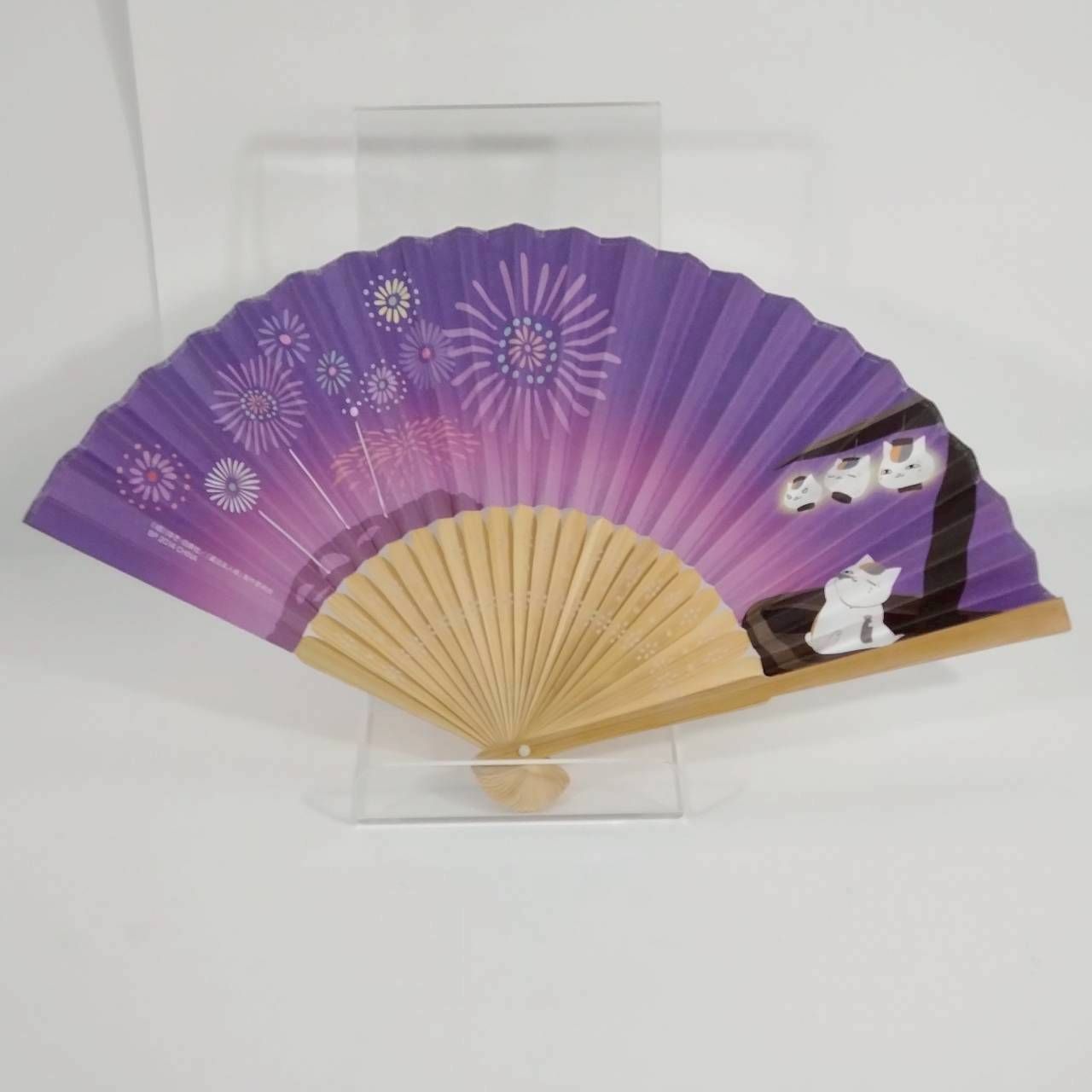 ３種類セット 夏目友人帳 ニャンコだより ～ニャンコ先生と花火大会～ 扇子