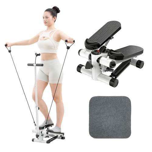 健康ステッパー スタンド|ハンドル付き 足踏みマシン健康器具 ダイエット 室内運動不足を解消 自宅トレ 踏み台運動 静音 負荷調整付き 有酸素運動 エクササイズ 男女兼用p ea 9 e 0698