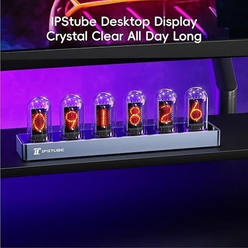  Nixie tube clock ニキシー管クロック デジタル写真アップロード機能 モバイルアプリ制御 時刻 天気 温度表示 ダイナミックRGB照明 耐久性アルミ合金ベースp 8 a 9 ea 20 f その他 キッチン 食器