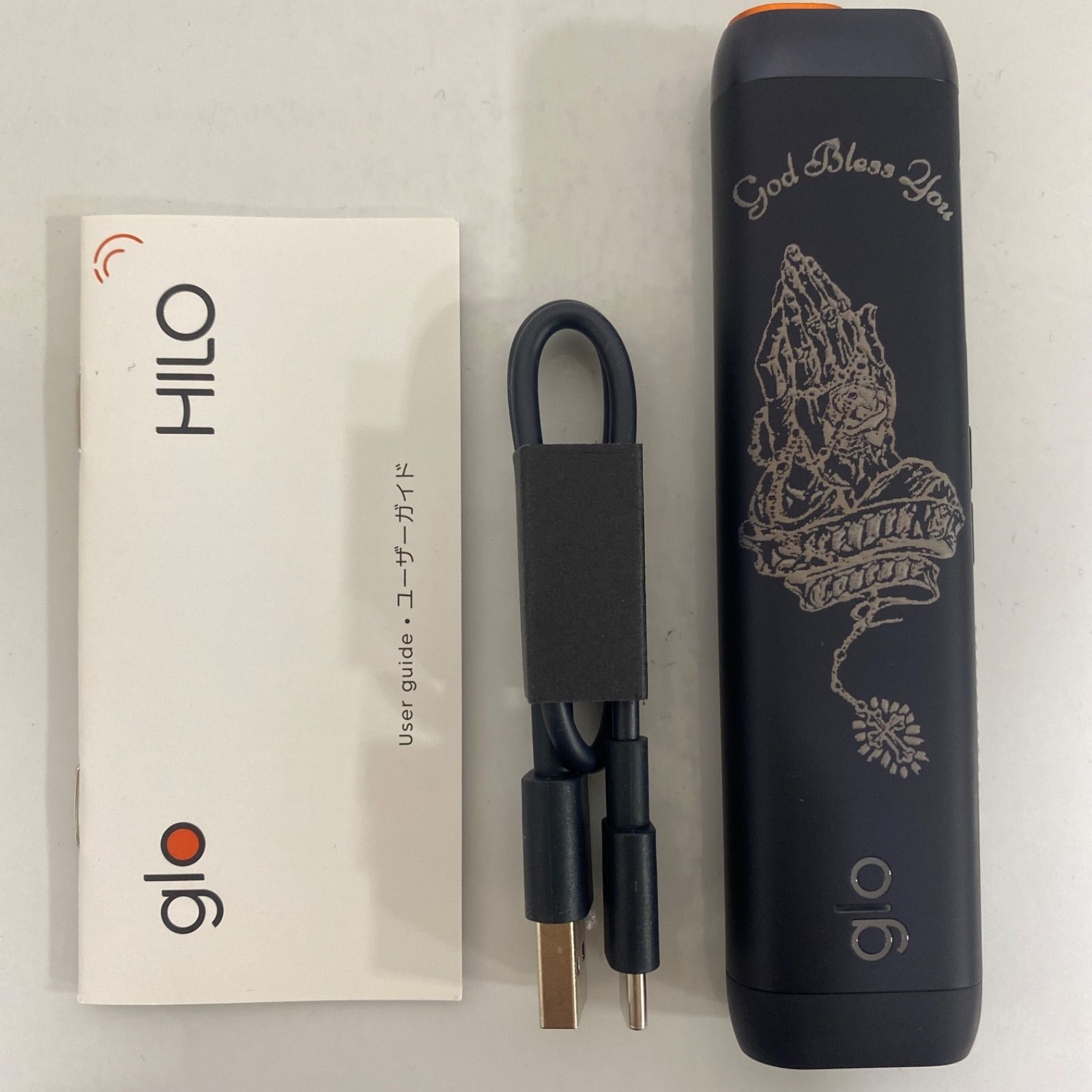 祈り手 聖書 加工 glo HILO グロー ヒーロ オニキス ブラック 黒 合掌 