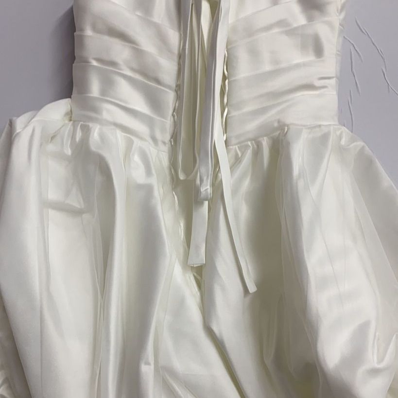 オフショルダー ウェディングドレス ミニ丈 韓国