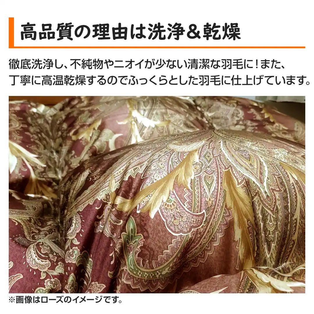 【新品未使用品】モリリン　ロイヤルゴールド　ハンガリー産ダウン90%　羽毛布団 Amazon｜モリリン ハンガリー産 ホワイトダックダウン90％ 5つ星 羽毛