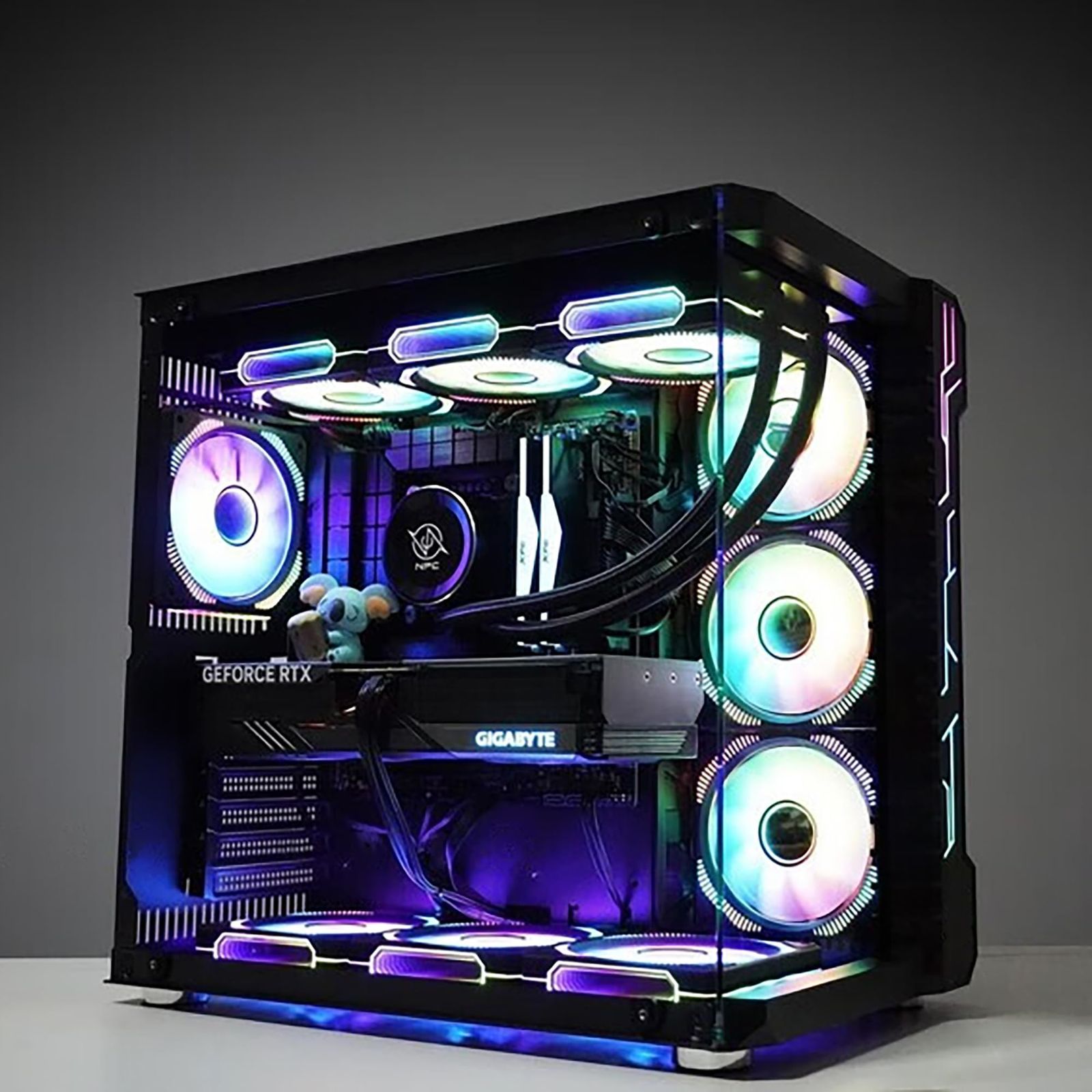 新品 pcケース ミドルタワー ピラーレス ゲーミングpcケース 合金鋼