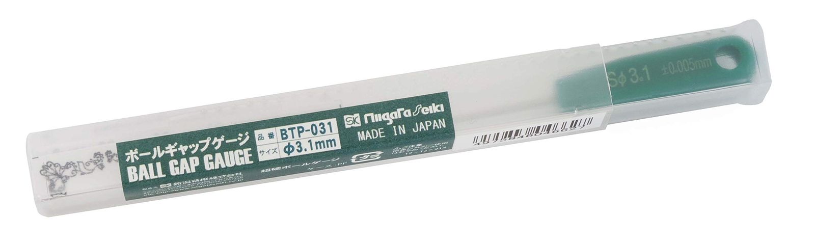 新潟精機 SK 日本製 ボールギャップゲージ ABS樹脂グリップ S φ3.1 BTP-031