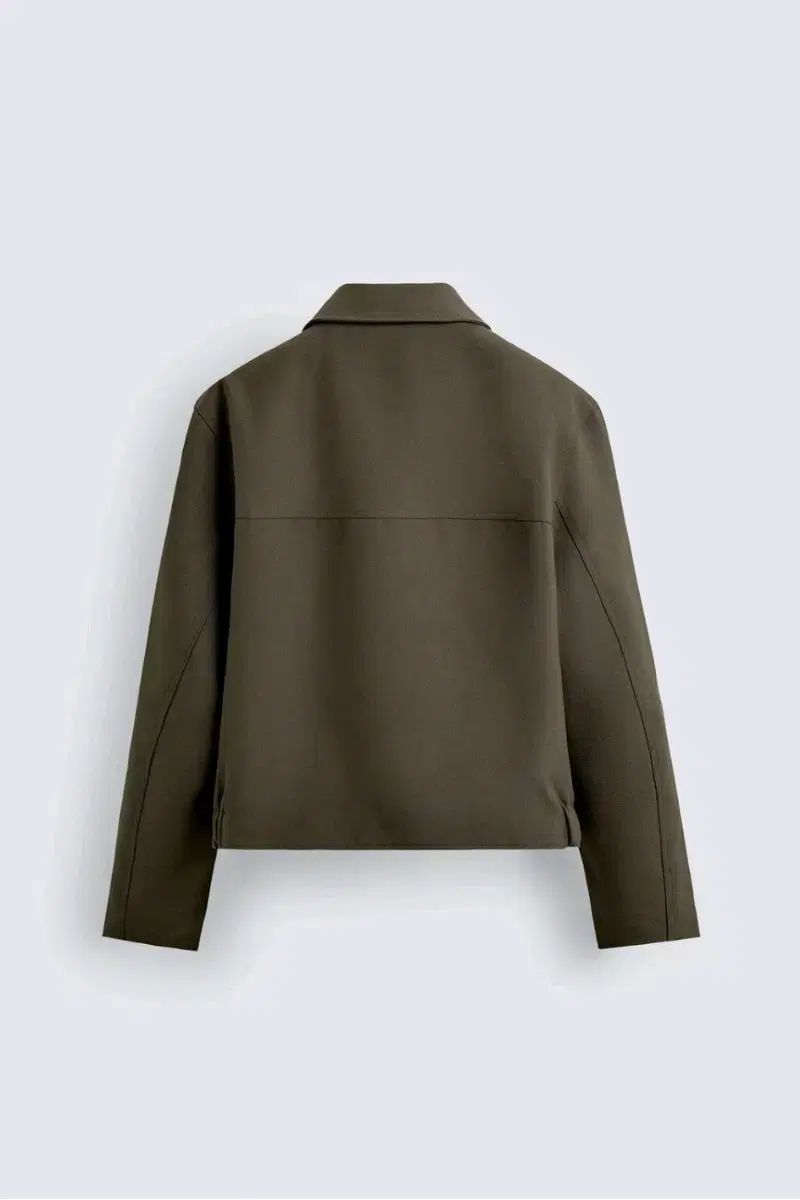 M) ザラ 25fw クロップドフィット アウター カーキ 8281 550
