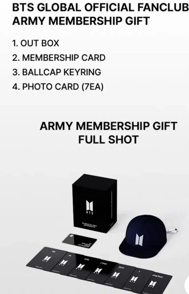 BTS アミメンバーシップキット