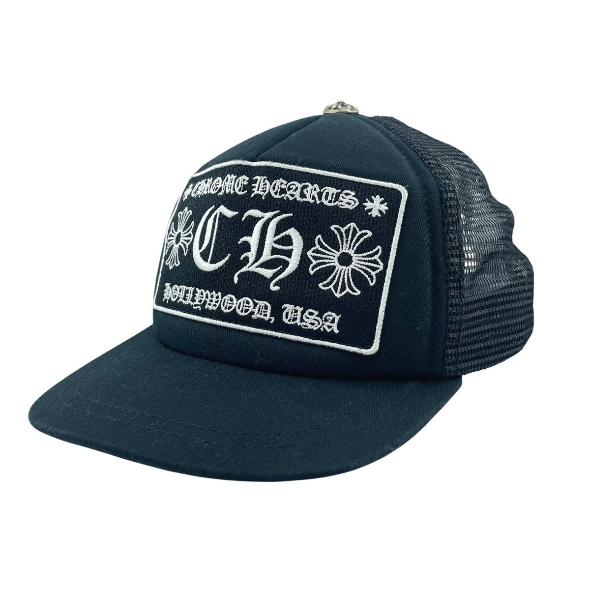 中古】CHROME HEARTS クロムハーツ トラッカーキャップ CH 黒*黒 CH