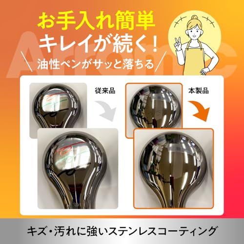 アラミック シャワーヘッド 防汚コーティング 特殊塗装 節水 高水圧 水量調整可 止水ボタン ステンレスブラック 日本製 ASP-SBHC m