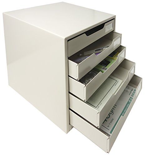  コクヨ レターケース スチール引き出し A 4縦 片引 5段 LC-5 M ライトグレー レタートレー デスクトレー 机上アクセサリー