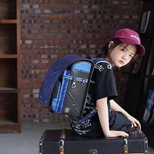  クーロン ランドセル 男の子 小学生通学カバン カブセオリジナル迷彩柄 コントラスト配色 大容量A 4フラットファイル対応 撥水加工 自動ロック 透明ランドセルカバー進呈 6年保証付き ネイビー ブラック 50 cbad 21 その他 キッチン 食器