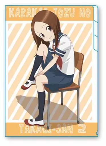 中古】クリアファイル 高木さん(オレンジ) A4クリアファイル3ポケット