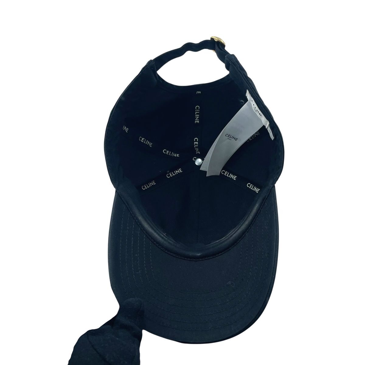 中古】CELINE セリーヌ トリオンフ ベースボールキャップ / コットン