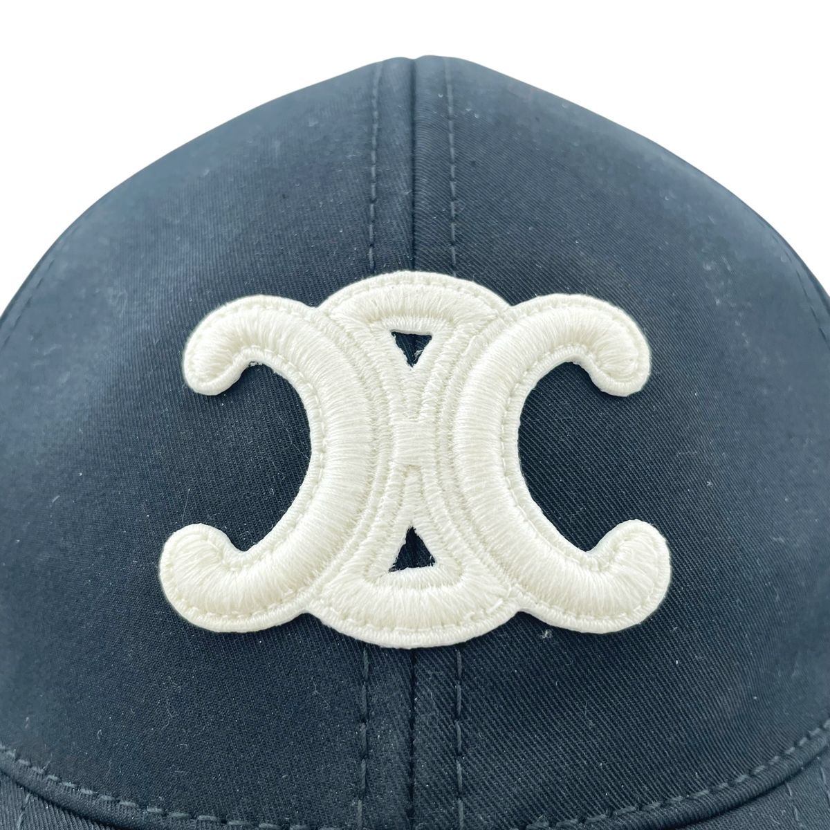 中古】CELINE セリーヌ トリオンフ ベースボールキャップ / コットン