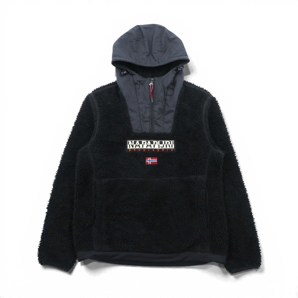 NAPAPIJRI ナパピリハーフジップ アノラックパーカー ドローコード