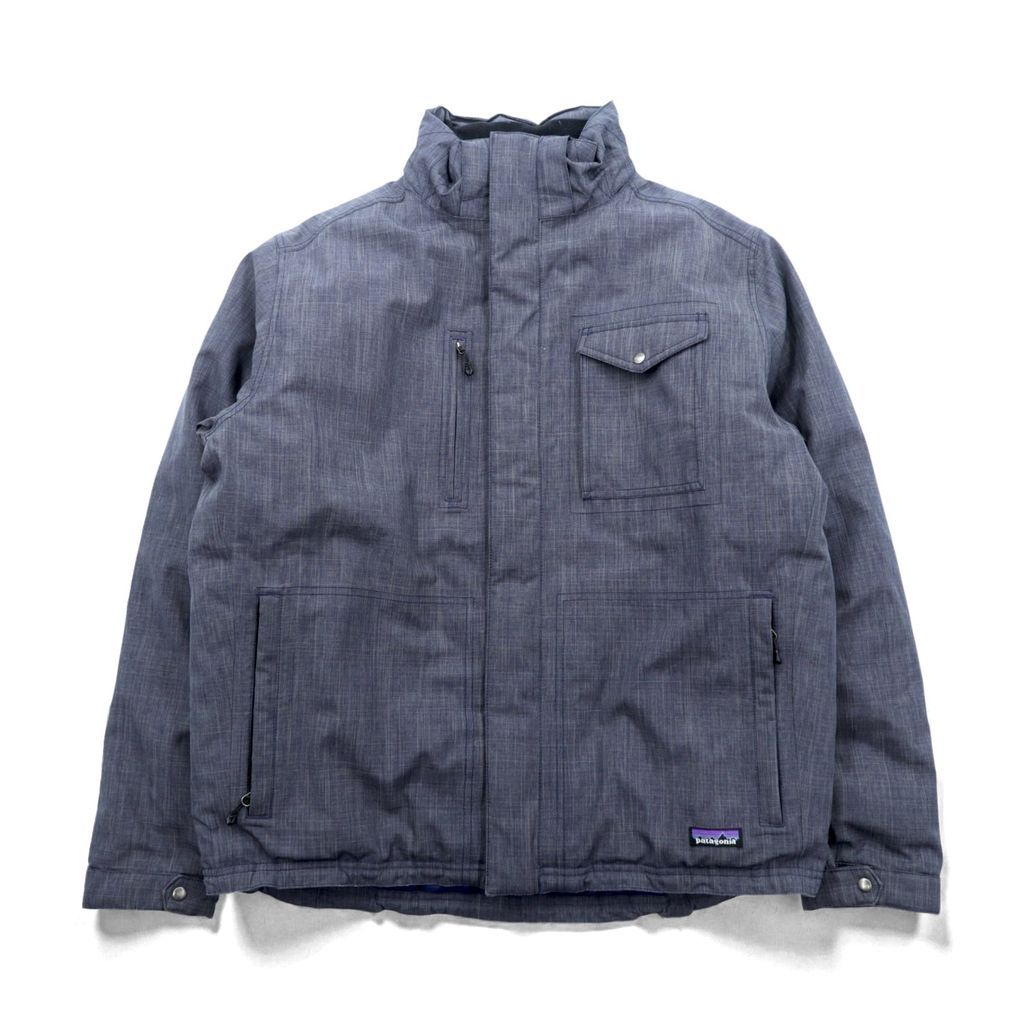 Patagonia ダウンジャケット Wanaka Down Jacket L ネイビー h2no 防水 フード着脱式 ドローコード ...