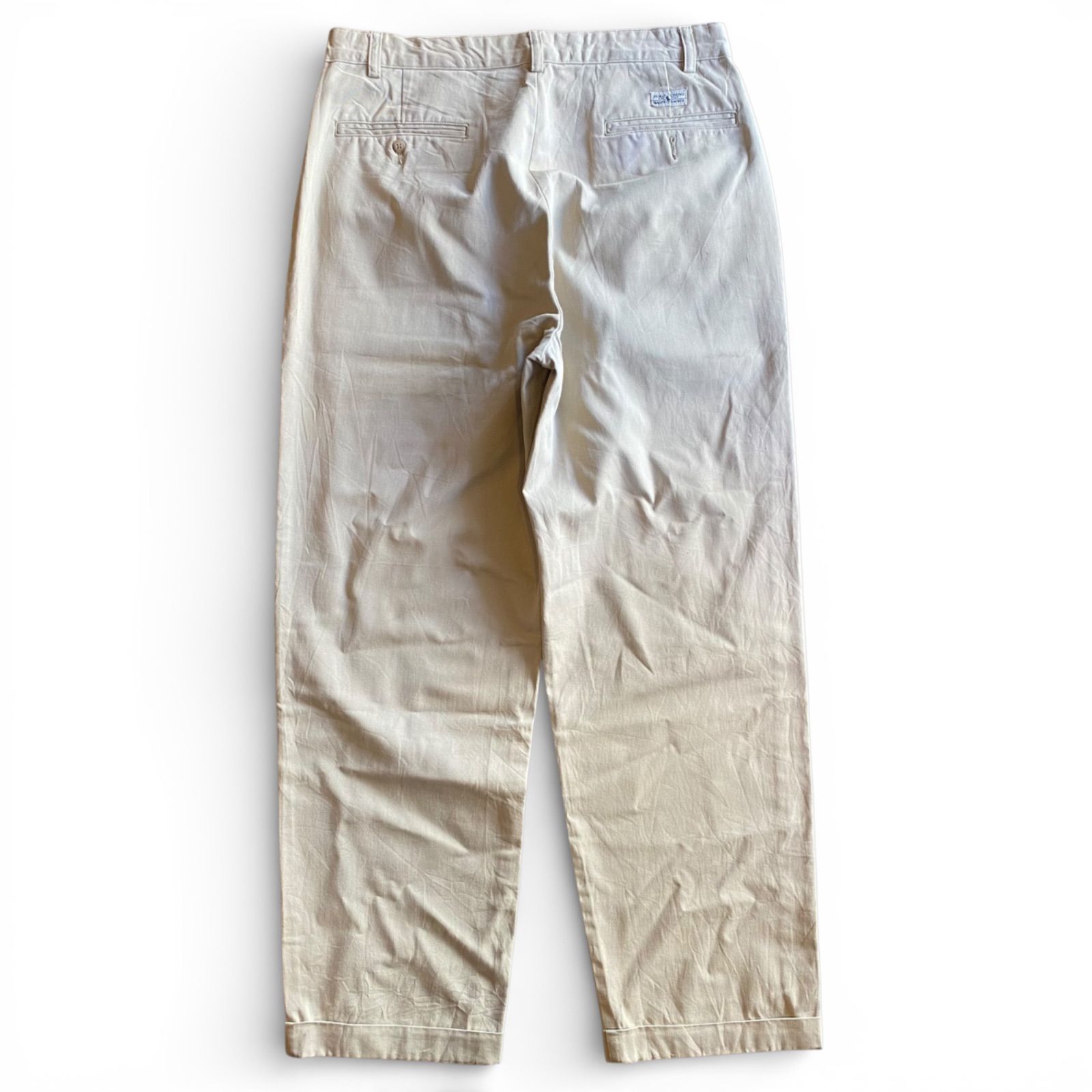 USA製　Ralph Lauren ベージュ 2タックチノパン POLO RALPH LAUREN（ポロ・ラルフローレン） チノパン/2タック/ロング