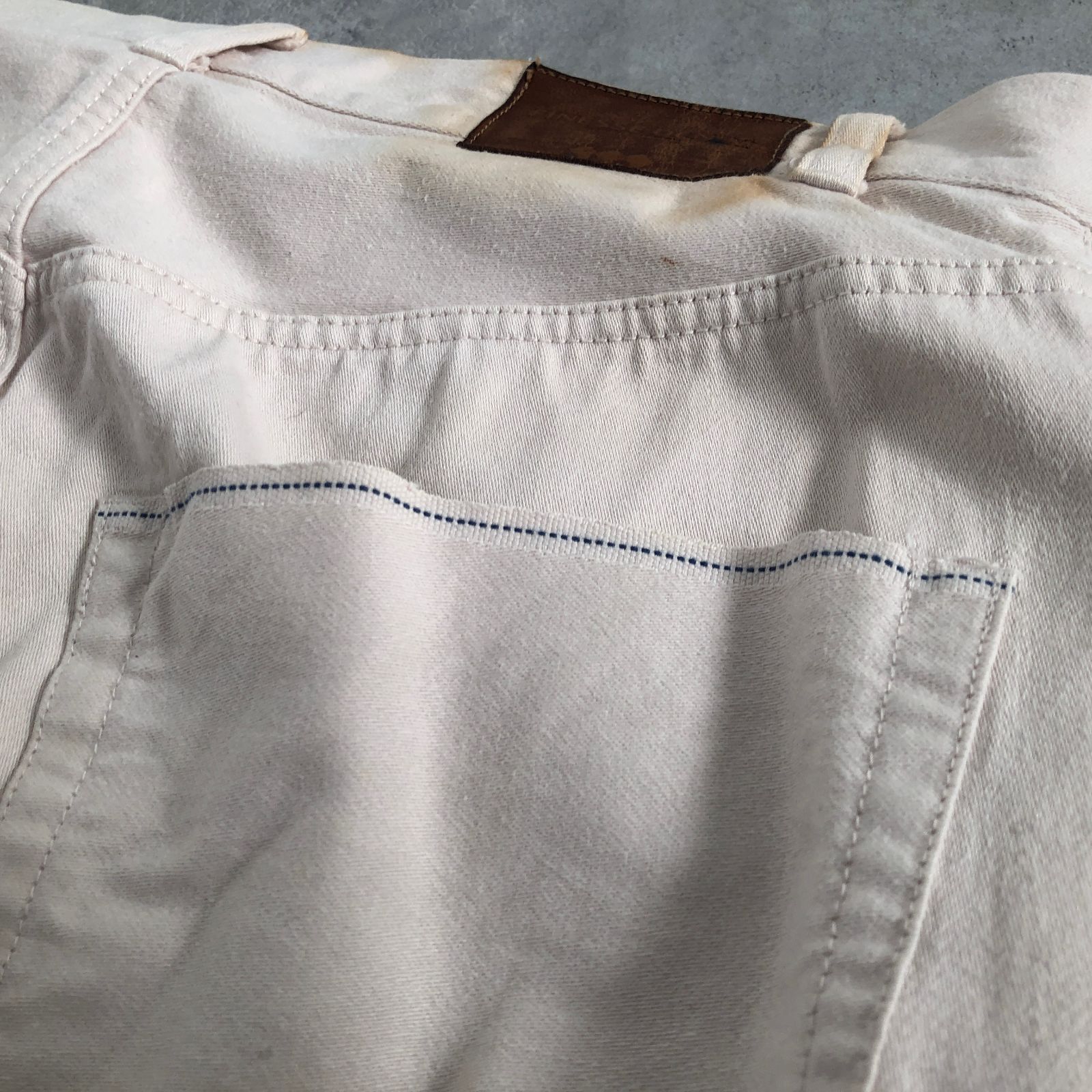 当時物 GOOD ENOUGH FINESSE DENIM ホワイト デニム パンツ 