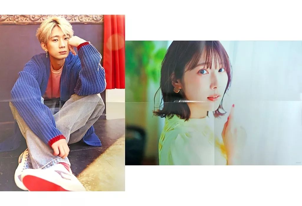 中古】ポスター B3両面ポスター(四つ折) 江口拓也/内田真礼 声優アニメ