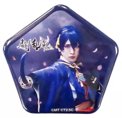 中古】バッジ・ピンズ(男性) 黒羽麻璃央(三日月宗近) 五角形缶バッジ