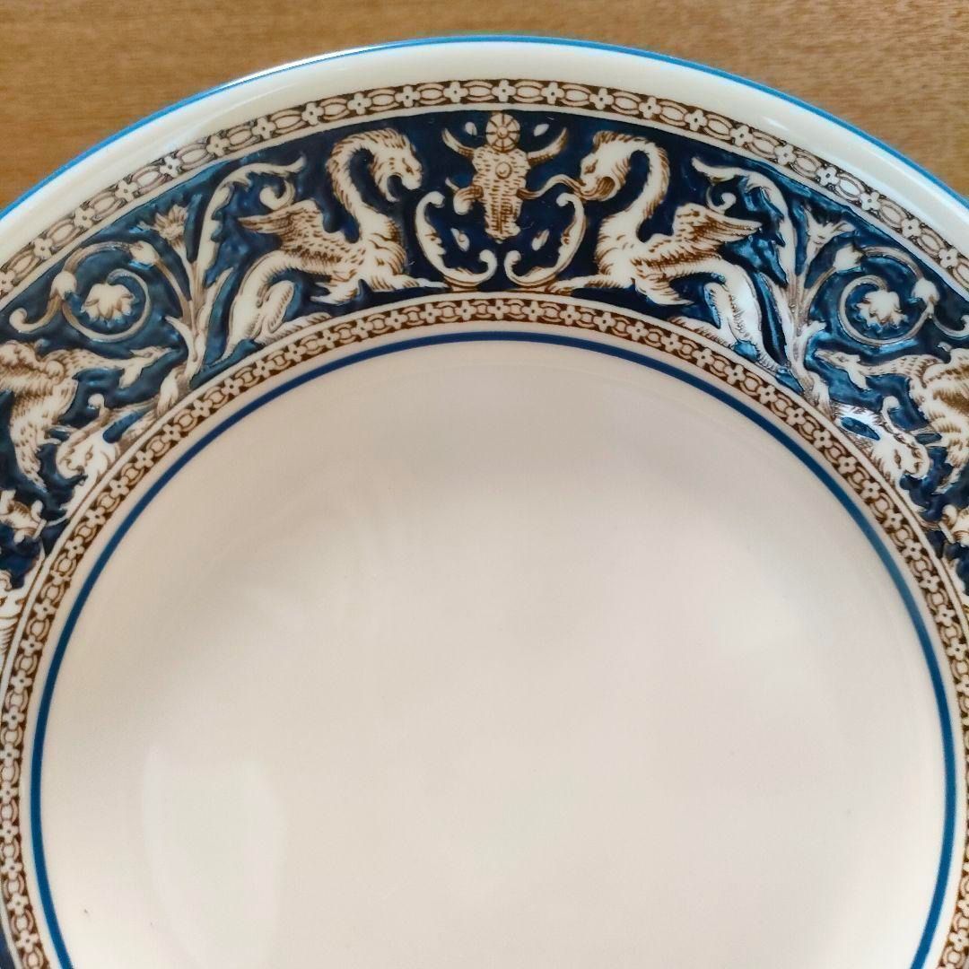美品☆ウエッジウッド フロレンティーン コバルト サラダプレート 4枚