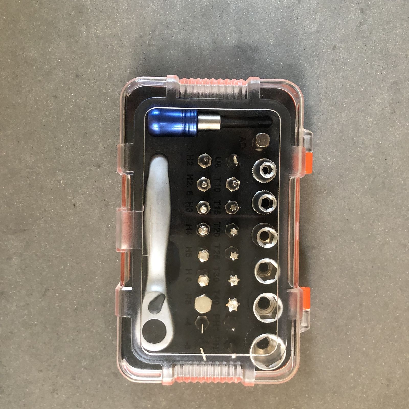 多機能27in1】ミニラチェットレンチセット ドライバービット＆ソケット