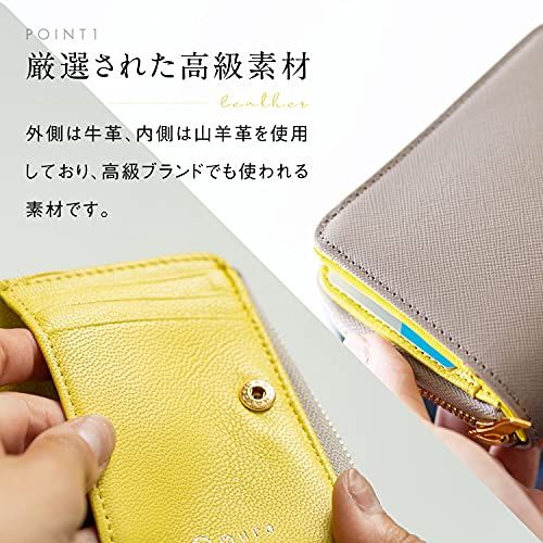 2つ折り財布 ゴートレザー