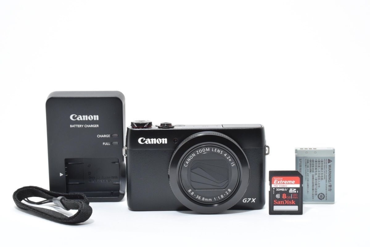 美品 Canon PowerShot G7X ブラック 充電器付き ARYM5316#588 - メルカリ