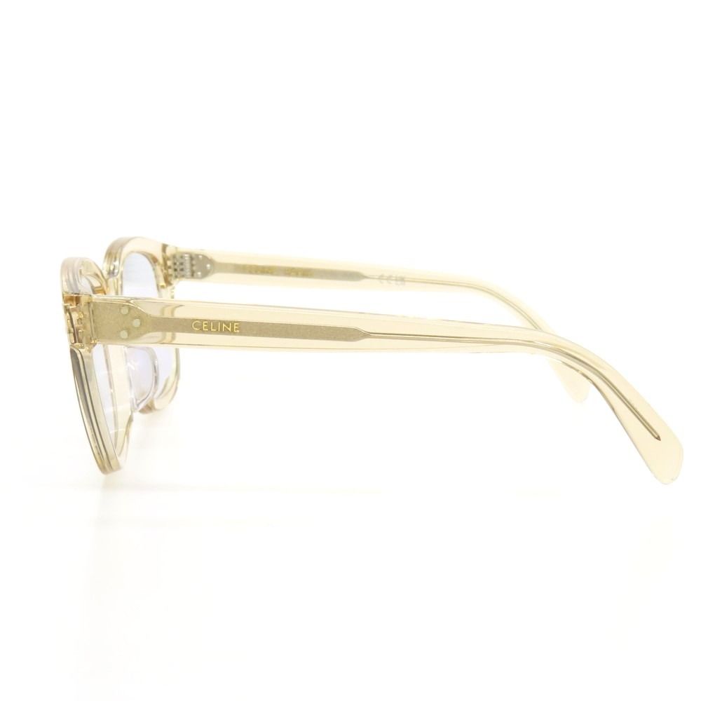 【中古】セリーヌ CELINE CL500981 セルフレーム メガネ クリアベージュ【サイズ50□20 140】【レディース】 中古】セリーヌ CELINE CL500981 セルフレーム メガネ クリアベージュ