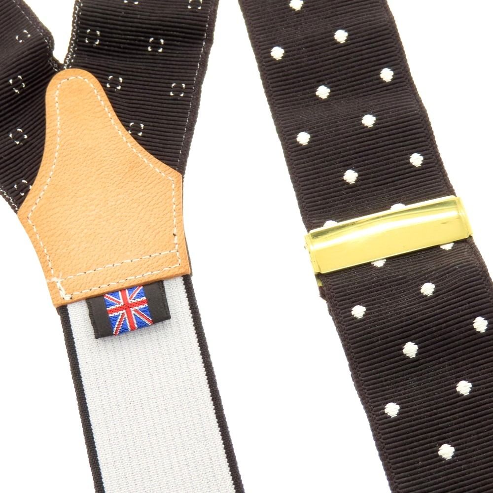 中古】アルバート サーストン ALBERT THURSTON ドット柄 サスペンダー