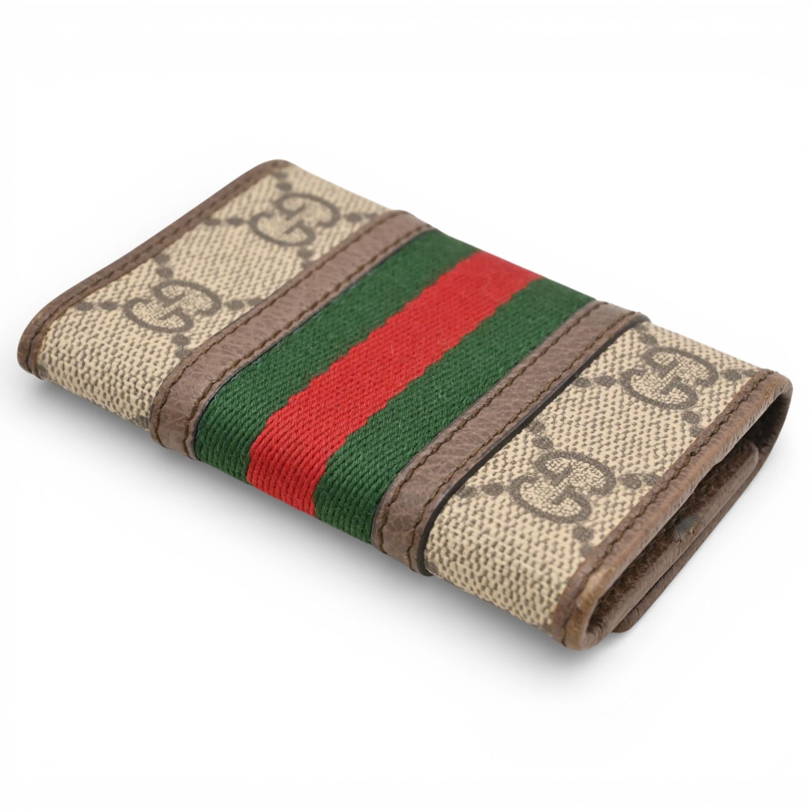 グッチ オフィディア シェリーライン GGスプリーム 6連 キーケース A